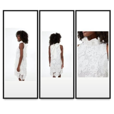 Tuckernuck | NEW Blanc White Guipure Lace Blythe Sleeveless Mini Dress Size XS