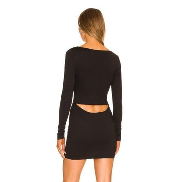 Not Yours To Keep | NEW Berlin Mini Dress in Black Size M