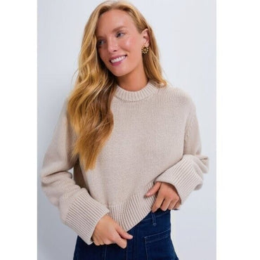 Tuckernuck | NEW Sandalwood Aiden Crewneck Cropped Cotton Knit Sweater Size XL