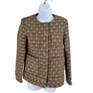 Tuckernuck NEW Neapolitan Brown Tweed Retro Inspired Graham Jacket Size XXS