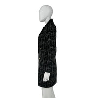 Pomander Place Black Tweed Stacie Preppy Retro Blazer Mini Dress