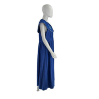 Tuckernuck Chambray Davis Blue Embroidered Victorian Midi Dress