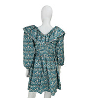 Hyacinth House Ruffle Collar Preppy Bow Birdsong Mini Dress