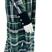 Tuckernuck Bristol Green Plaid Tartan Midi Dress