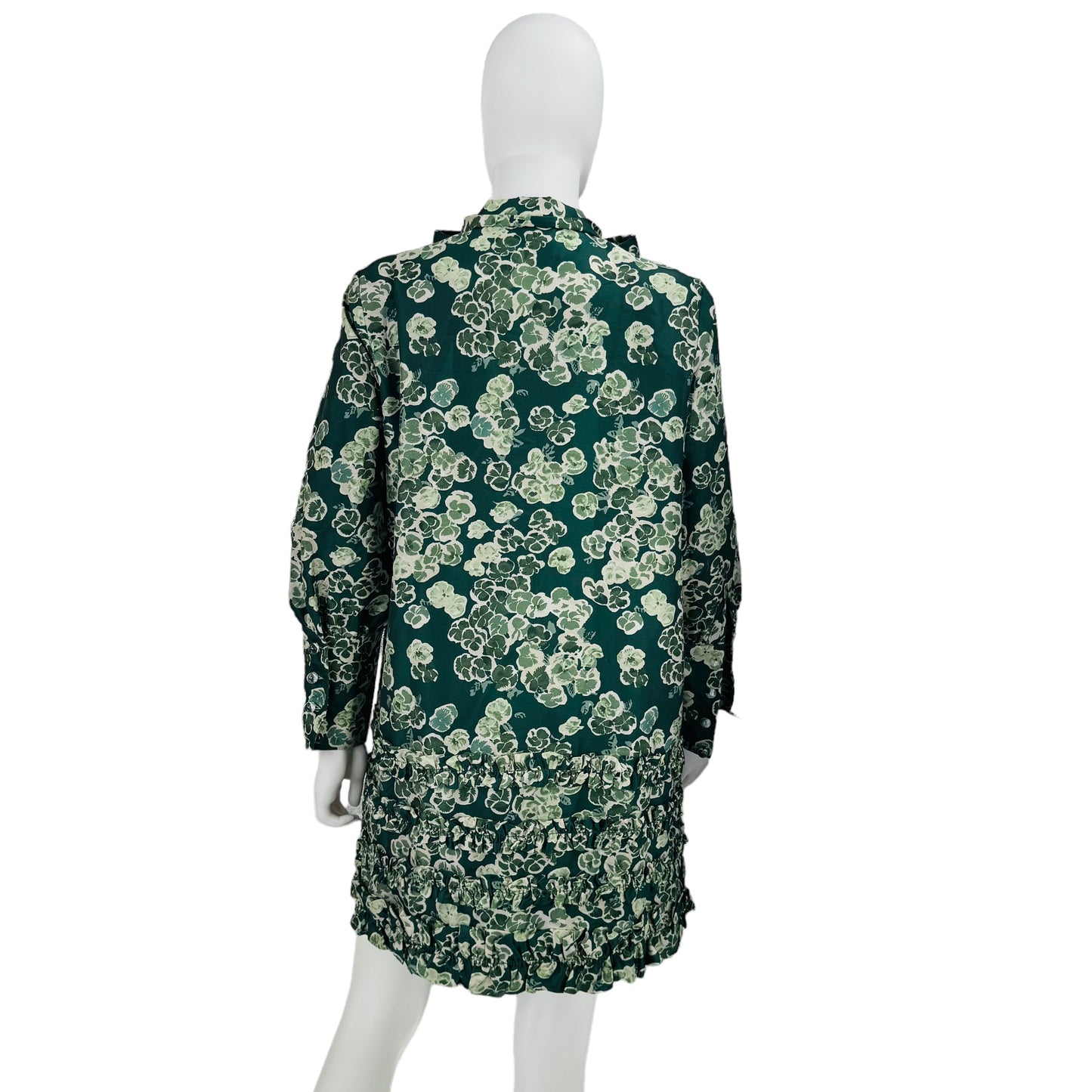 Tuckernuck Green Floral Calyspo Cosmos Celia Mini Dress