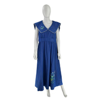 Tuckernuck Chambray Davis Blue Embroidered Victorian Midi Dress
