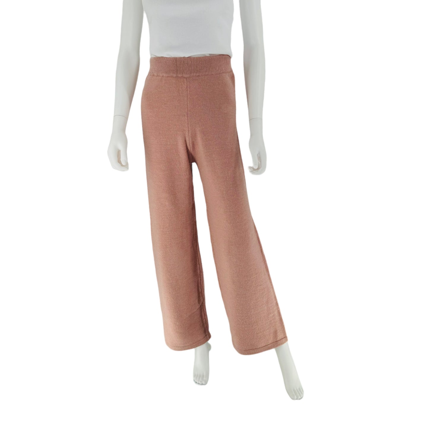 Petal & Pup Shalini Pink Cozy Wide Leg Knit Loungewear Sweatpants