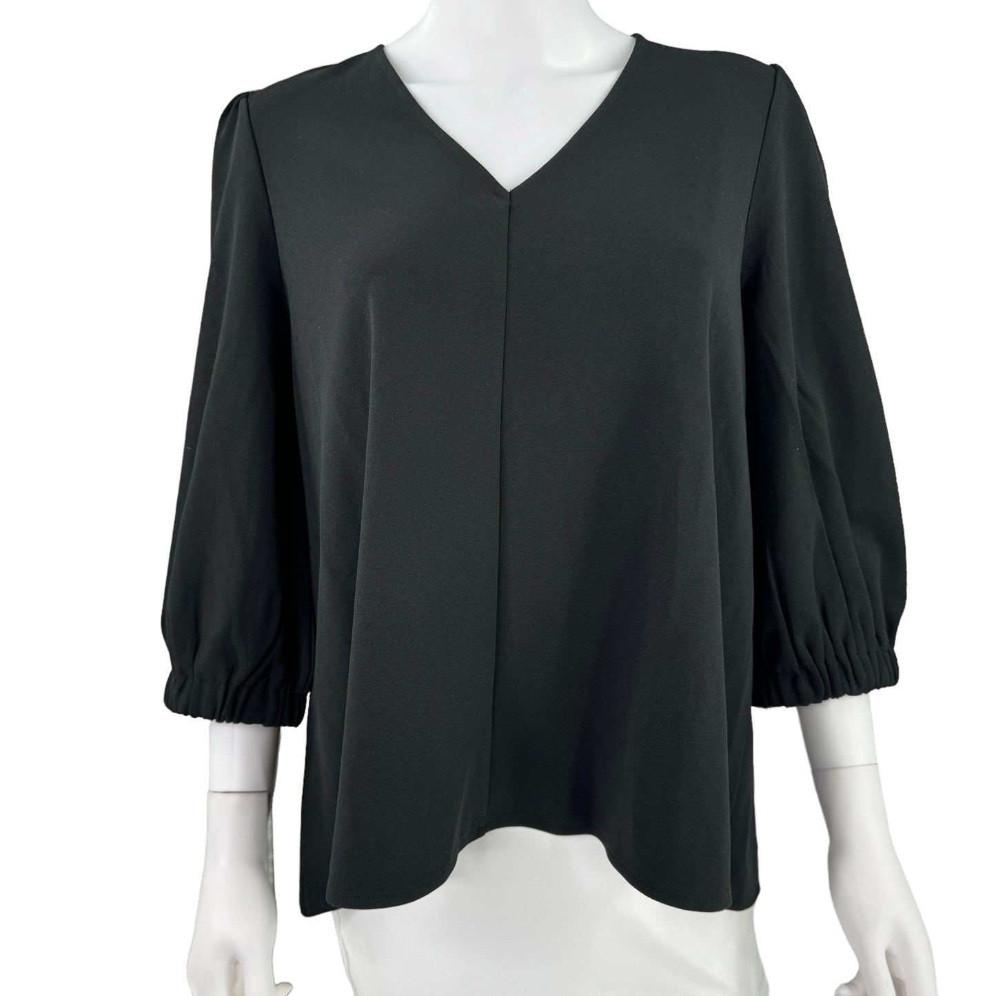 Pomander Place Black Hollis V Neck Blouse