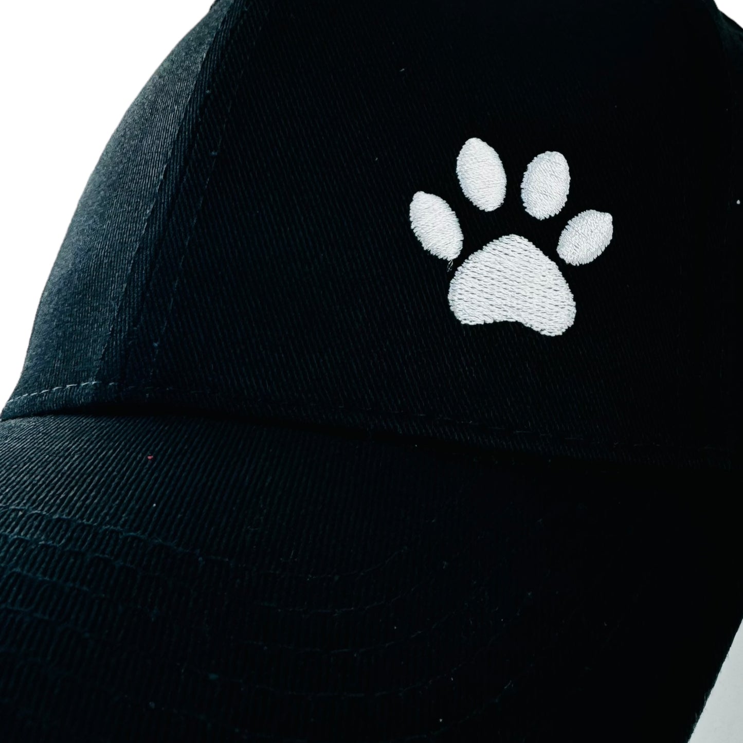 Poshing 4 Paws Unisex Adjustable Baseball Cap in Black