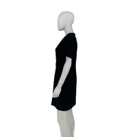 Hyacinth House Beaded Bow Amal Black Mini Dress