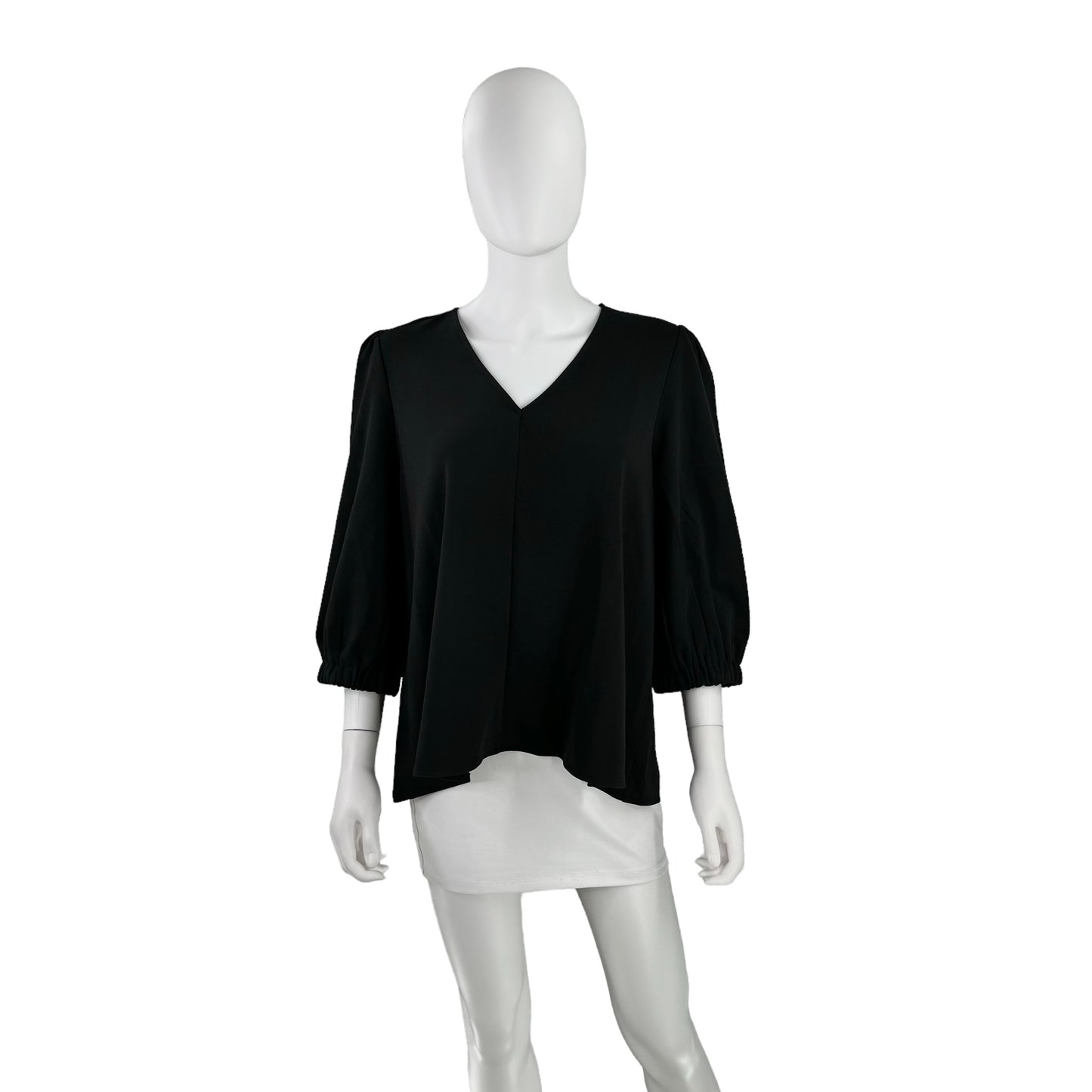 Pomander Place Black Hollis V Neck Blouse