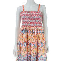 Ash & Eden Galina Embroidered Square Neck A Line Midi Dress