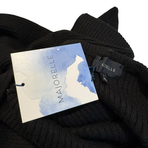 Majorelle | NEW Neva Ribbed Back Cut-Out Mini Dress in Black Size S