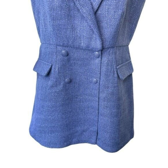 Pomander Place | NEW Navy Tweed Campbell Sleeveless Romper Size XL