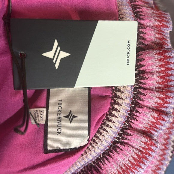 Tuckernuck NEW Pink Chevron Knit Stripe Crawford Relaxed Fit Mini Dress XXXL