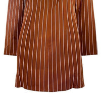 Privacy Please | NEW Curtis Long Sleeve Mini Dress in Tan Stripe Size XS
