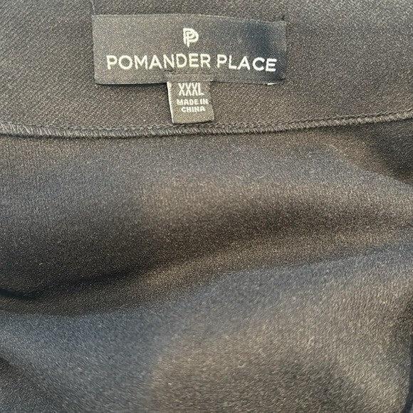 Pomander Place | NEW Black Audrey V Neck Kimono Sleeve Mini Dress Size XXXL