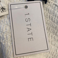 1. STATE NEW Off the Shoulder Smocked Bodice Midi Dress in New Ivory Size XXS