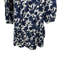 Tuckernuck NEW Blue Poppy Palmerston Drop Waist Long Sleeve Mini Dress Size XXS