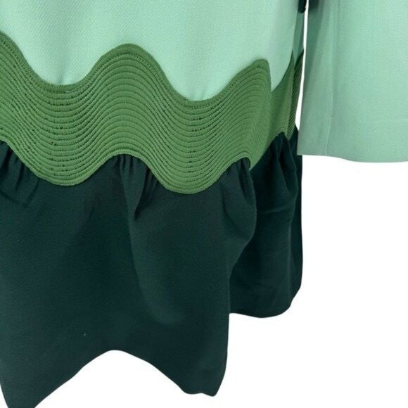 Tuckernuck NEW Sea Grove Pierce Long Sleeve Drop Waist A Line Mini Dress Size L