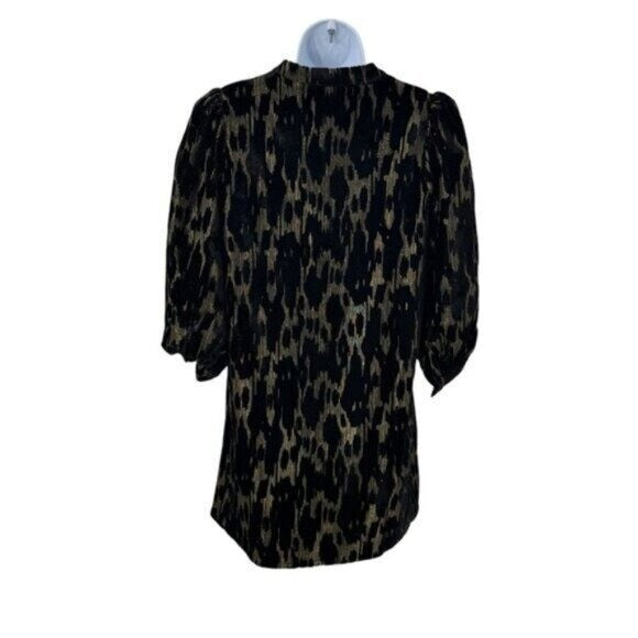 Pomander Place NEW Metallic Velvet Burnout Samantha Party Mini Dress Size L