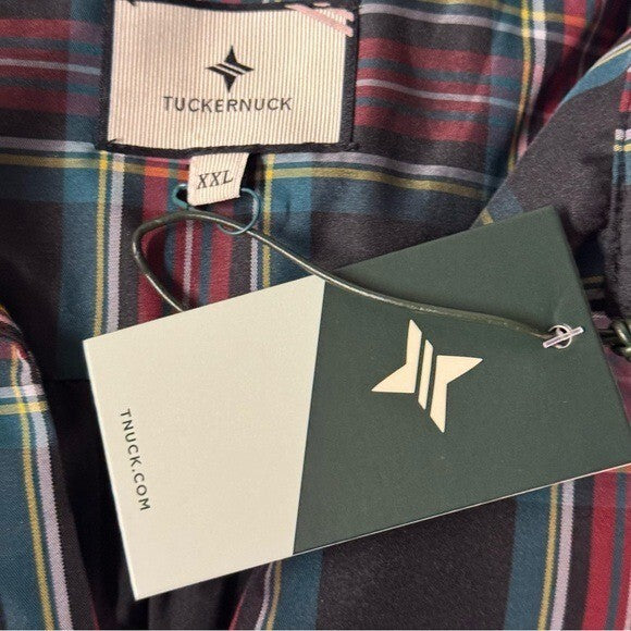 Tuckernuck Palmerston Tartan Plaid Drop Waist Long Sleeve Mini Dress Size XXL