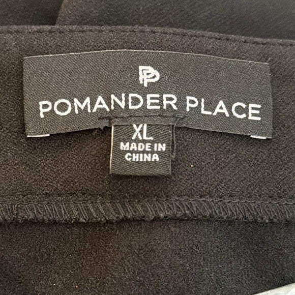 Pomander Place | NEW Black Audrey V Neck Kimono Sleeve Mini Dress Size XL