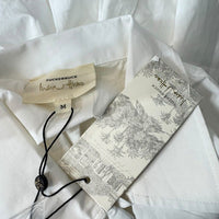 Tuckernuck x India Hicks NEW White Cotton Britwell Button Down Blouse Size M