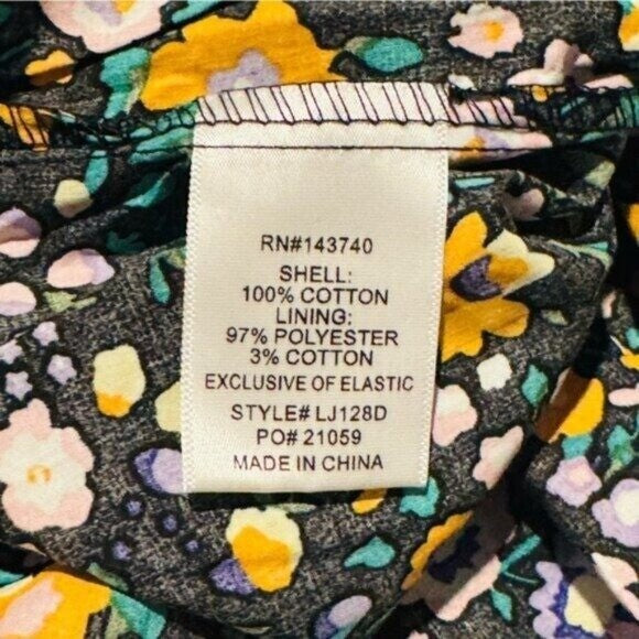 Hyacinth House | NEW Black Multi Floral Smocked Samantha Midi Dress Size M