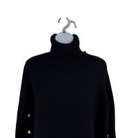 Tuckernuck NEW Wool Black Sophia 100% Wool Turtleneck Tunic Sweater Size S