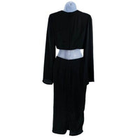 Petal & Pup NEW Sienna Satin Formal Black Midi Dress Matching Set Size S