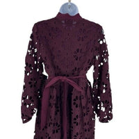 Tuckernuck NEW Merlot Lace Calliope Long Sleeve Chic Maxi Dress Size XL
