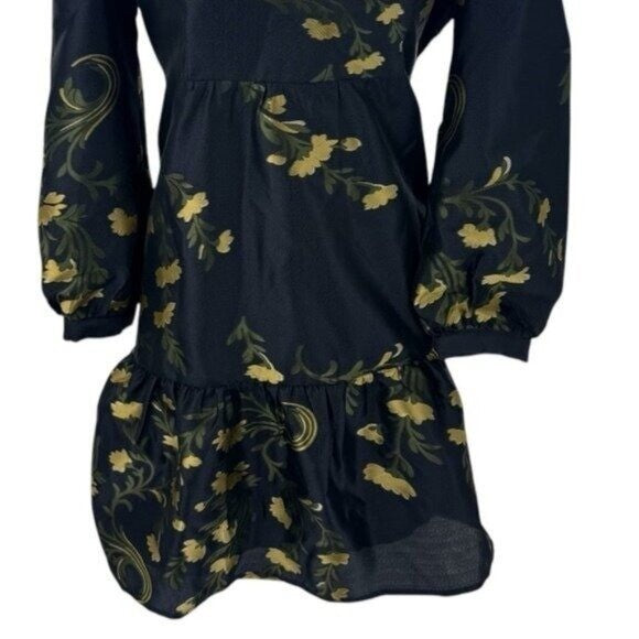 Tuckernuck | NEW Navy Jasmine Vine Jacquard Palmerston Dress Size XL