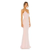 Katie May | Bambi Back Cut-Out Gown in Blush Size 8/M
