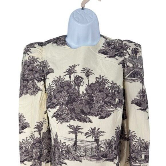 Tuckernuck X India Hicks | NEW Hibiscus Hill Toile Domino Mini Dress Size XXS