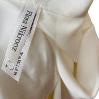 Flora Nikrooz NEW Rosa Kimono Satin Lace Trim Robe in Ivory Size M