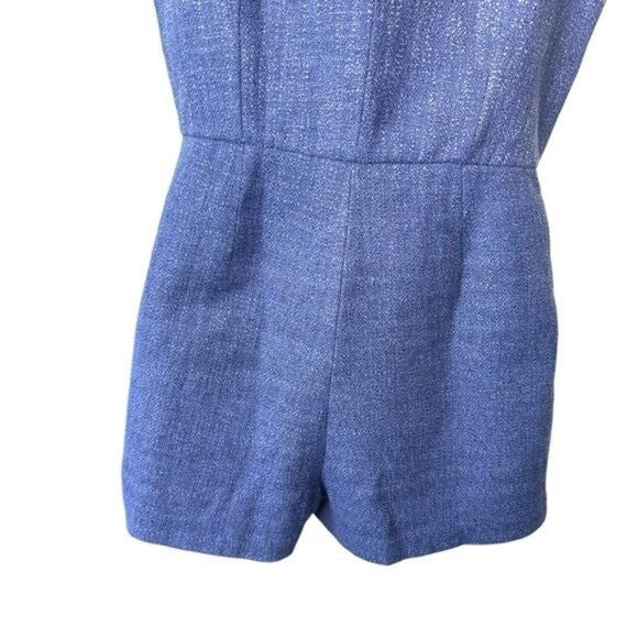 Pomander Place | NEW Navy Tweed Campbell Sleeveless Romper Size XL