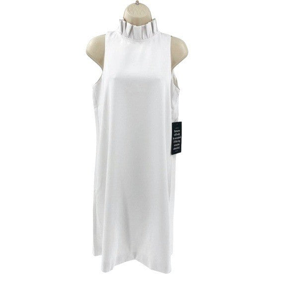 Tuckernuck | NEW White Blythe Ruffle Collar Mini Dress Size S