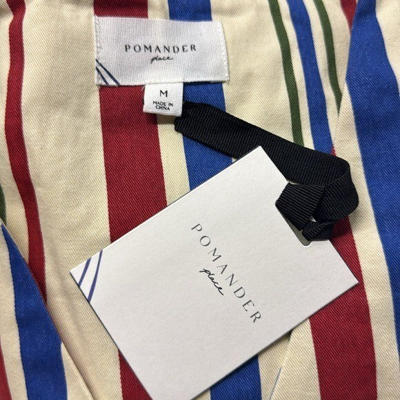 Pomander Place | NEW Americana Stripe Kira V-neckline Mini Dress Size M