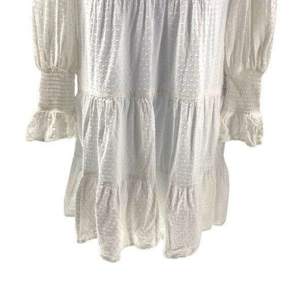 Pomander Place | NEW White Swiss Dot Kenzo Mini Dress Size XS