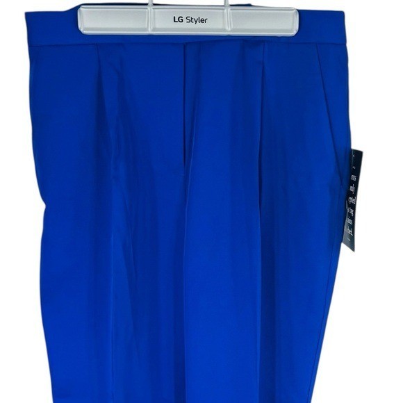 Tuckernuck NEW Sapphire Blue Duncan Pleated Straight Leg Trouser Pant Size M