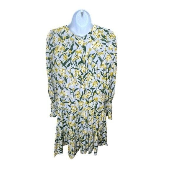 Pomander Place NEW Palmetto Garden Blue and Yellow V Neck Mini Dress Size XXL
