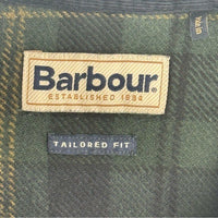 Barbour NEW Mens Snowcap Tailored Button Down Flannel Shirt Blue Green Size L