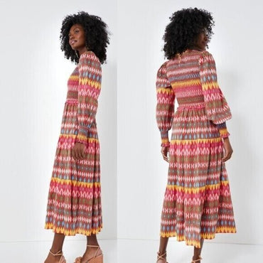 Ro's Garden | NEW Exclusive Red Geraldine Ivy Maxi Dress Size S