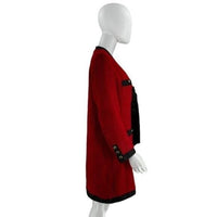 Pomander Place NEW Red Coco Tweed Long Sleeve Retro Preppy Mini Dress Size XL