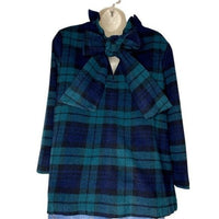Tuckernuck | NEW Blackwatch Plaid Schoolgirl Bow Wool Faye Blouse Size XS