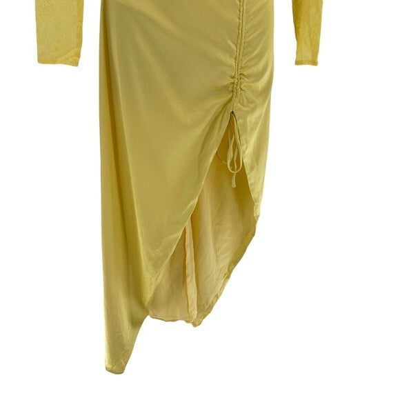 NBD | NEW Farah Midi Dress in Yellow Size XXS