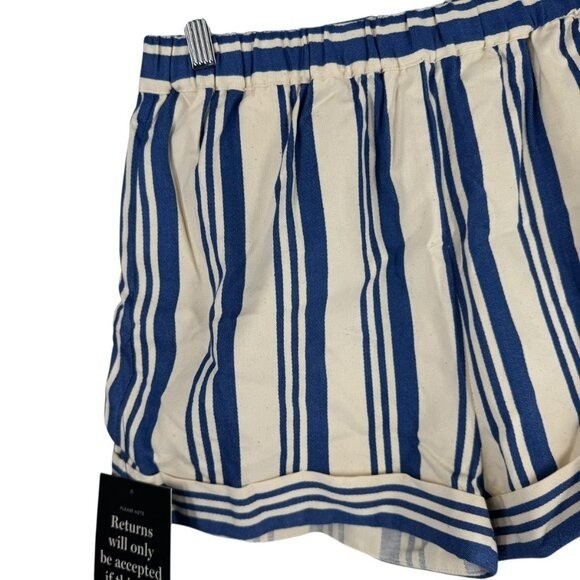 Tuckernuck NEW French Blue Stripe Louis Cotton Pull On Short Size XS