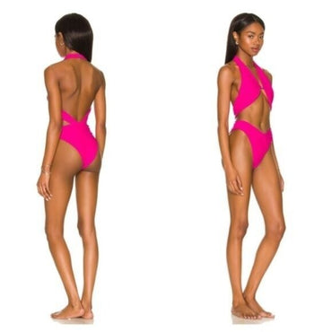 lovewave | NEW The Christensen One Piece Cut Out Swimsuit in Hot Pink Size M