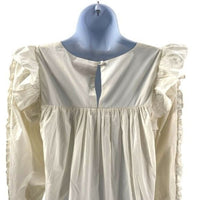 Cleobella | NEW Ivory Anabelle Ruffled Shoulders Mini Dress Size XL